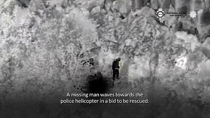 Man stranded on cliff sets fire to newspaper to alert rescuers