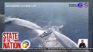 Pambobomba ng tubig ng mga barko ng China sa barko ng PCG at BFAR, tinawag na ilegal at iresponsable ng NTF-WPS | SONA