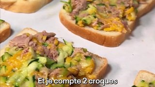 CUISINE ACTUELLE - Croque au thon, légumes et cheddar
