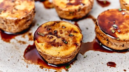 Crispy Balsamic-Rosemary Butter Potatoes Recipe 🥔