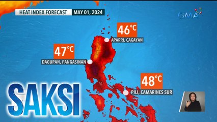Hanggang 48°C na heat index, asahan sa ilang bahagi ng bansa bukas | Saksi