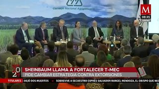 Sheinbaum pide reforzar el T-MEC para fortalecer a México