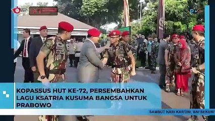 PRABOWO HADIRI HUT KOPASSUS