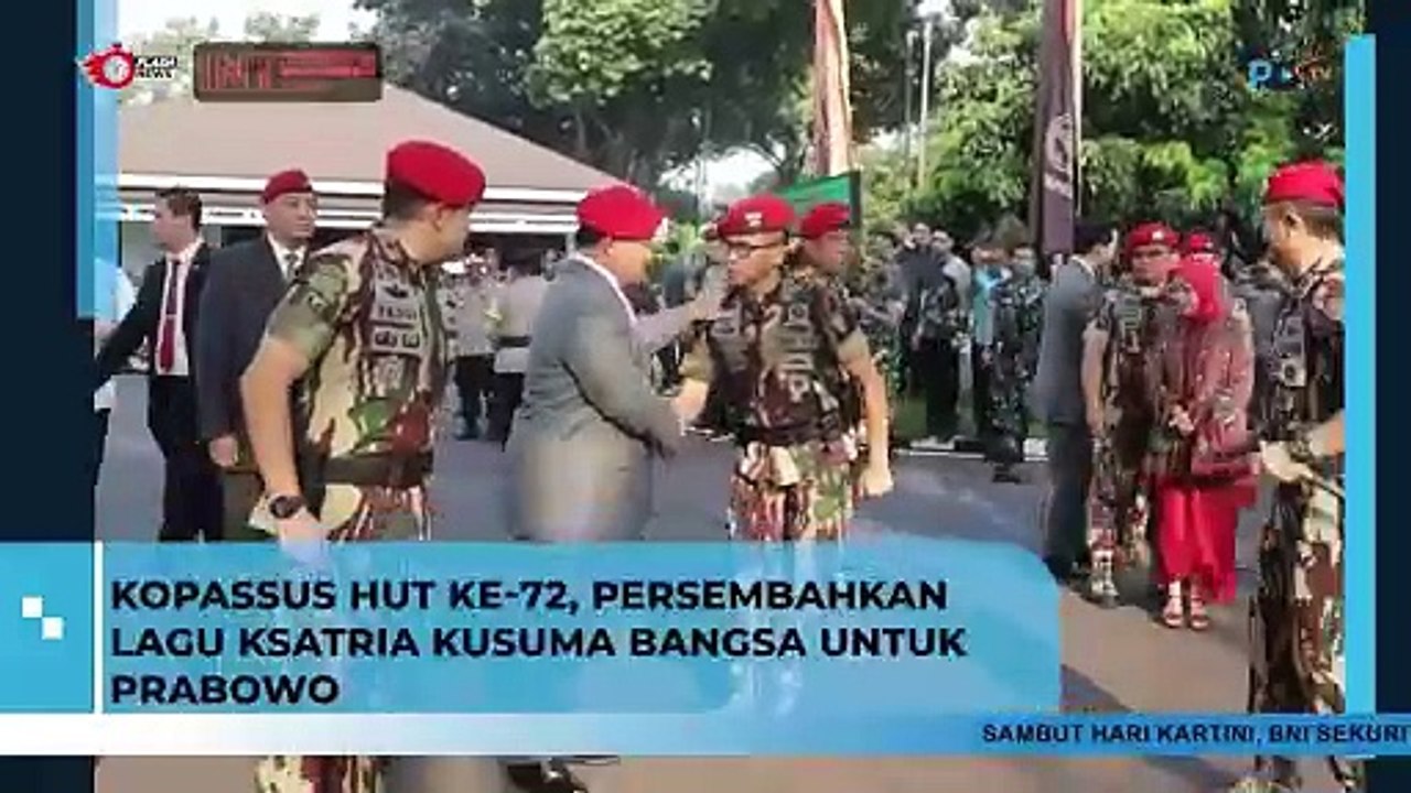 PRABOWO HADIRI HUT KOPASSUS