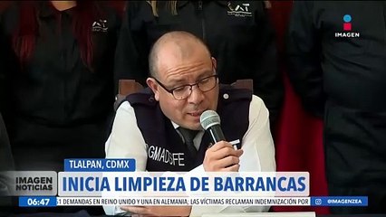 Inicia la limpieza de ríos, arroyos y barrancas en la alcaldía Tlalpan