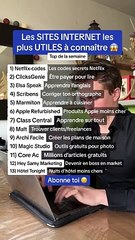 Les SITES INTERNET les plus UTILES à connaître de la semaine 