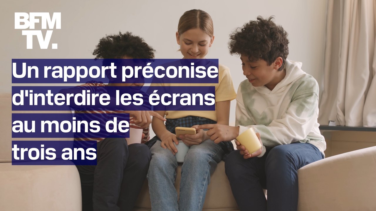 Un rapport préconise d'interdire les écrans aux...