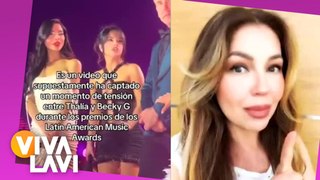 Thalía reacciona a supuesta pelea con Becky G