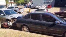 Acidente envolvendo quatro carros e uma moto mobiliza Polícia Militar no Centro