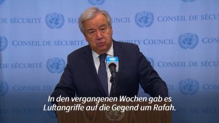 UN-Chef: Rafah-Offensive wäre 