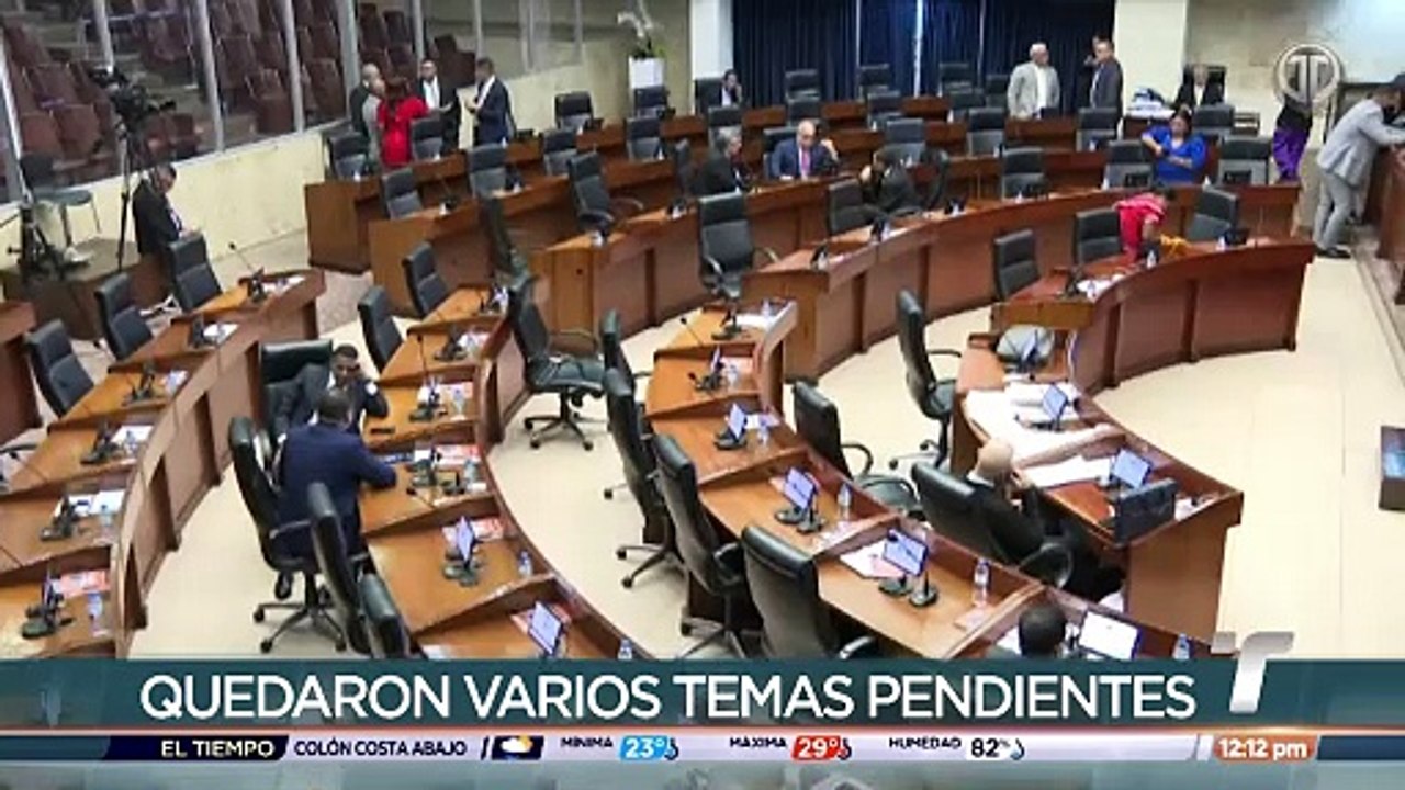 Último día de sesiones ordinarias en la Asamblea Nacional