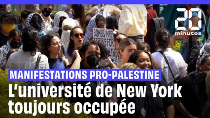 Des étudiants propalestiniens refusent de quitter le campement à l'université Columbia de New York