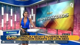 ¿Thalía y Becky G se pelearon en los Latin American Music Awards? Esto fue lo que pasó