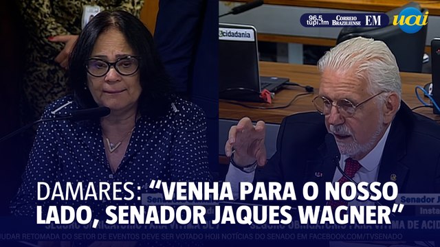 Damares: venha para o nosso lado, senador Jaques