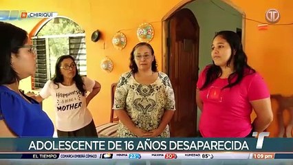 Familiares de adolescente desaparecida en Bugaba piden celeridad en la investigación