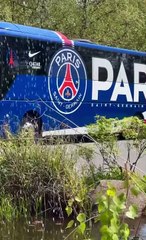 #arrivée des #joueurs et #staff du #psg à #dortmund  en #allemagne pour le #match #aller des #demiesfinales de la #ldc