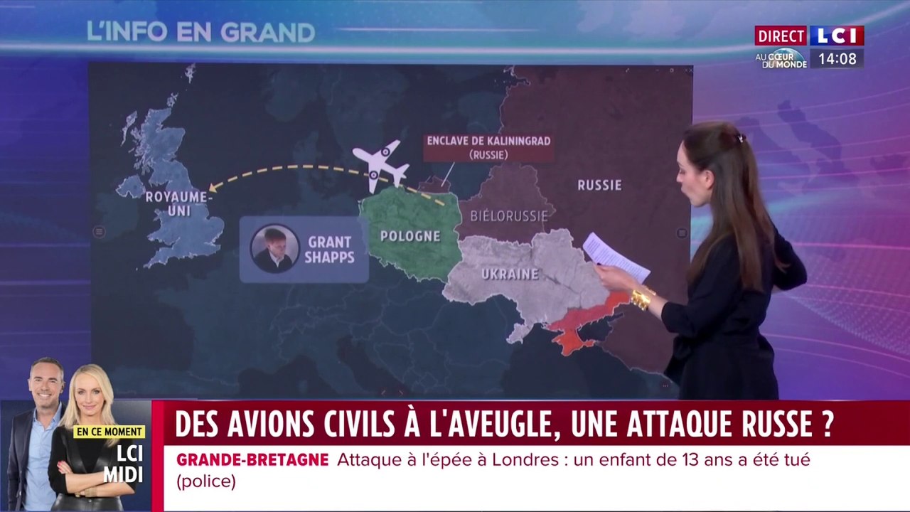 Des avions civils à l'aveugle, une attaque Russe? - Laura Pouget sur LCI (30/04/2024)