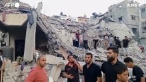 Gaza, macerie a Deir El-Balah dopo l'ennesimo attacco israeliano