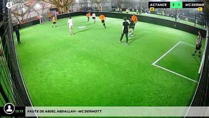 Faute de Abdel ABDALLAH - MC DERMOTT