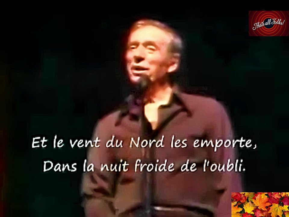 Les feuilles mortes - Yves Montand HD K4
