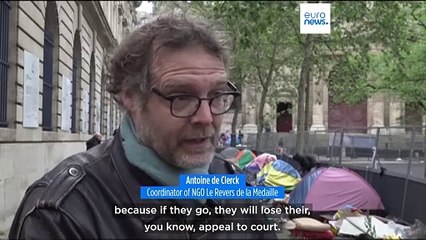 About 100 men and boys have been living in tents outside the council