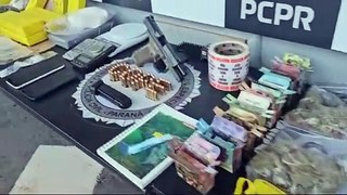 Barão das drogas é preso em Curitiba com arsenal de narcóticos e arma de fogo