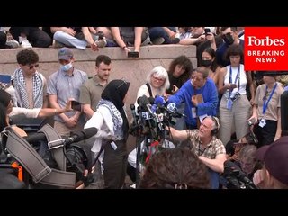 BREAKING NEWS: Columbia Pro-Palestinian Protesters Hold Press Briefing Amidst Refusal To Disperse