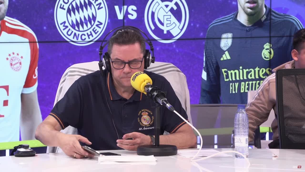 Reacción de Roncero al penalti de Kim y al gol de Vinicius en el Allianz