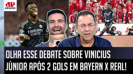 "VAI DAR POLÊMICA, mas EU FALO: o Vinicius Júnior pra mim..." DOIS GOLS em Bayern x Real EXALTADOS!