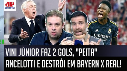 "TEM QUE RESPEITAR o Vinicius Júnior! E DEU PRA VER ele FALANDO pro Ancelotti que..." Bayern x Real