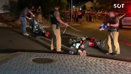 Após se despedir do pai, motociclista morre em violenta colisão de trânsito no Bairro Cascavel Velho