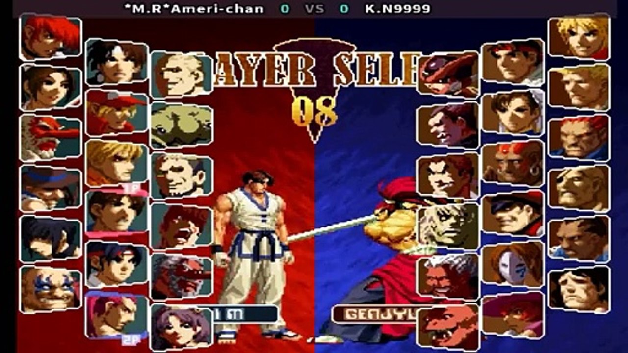 SNK vs. Capcom - _M.R_Ameri-chan vs K.N9999