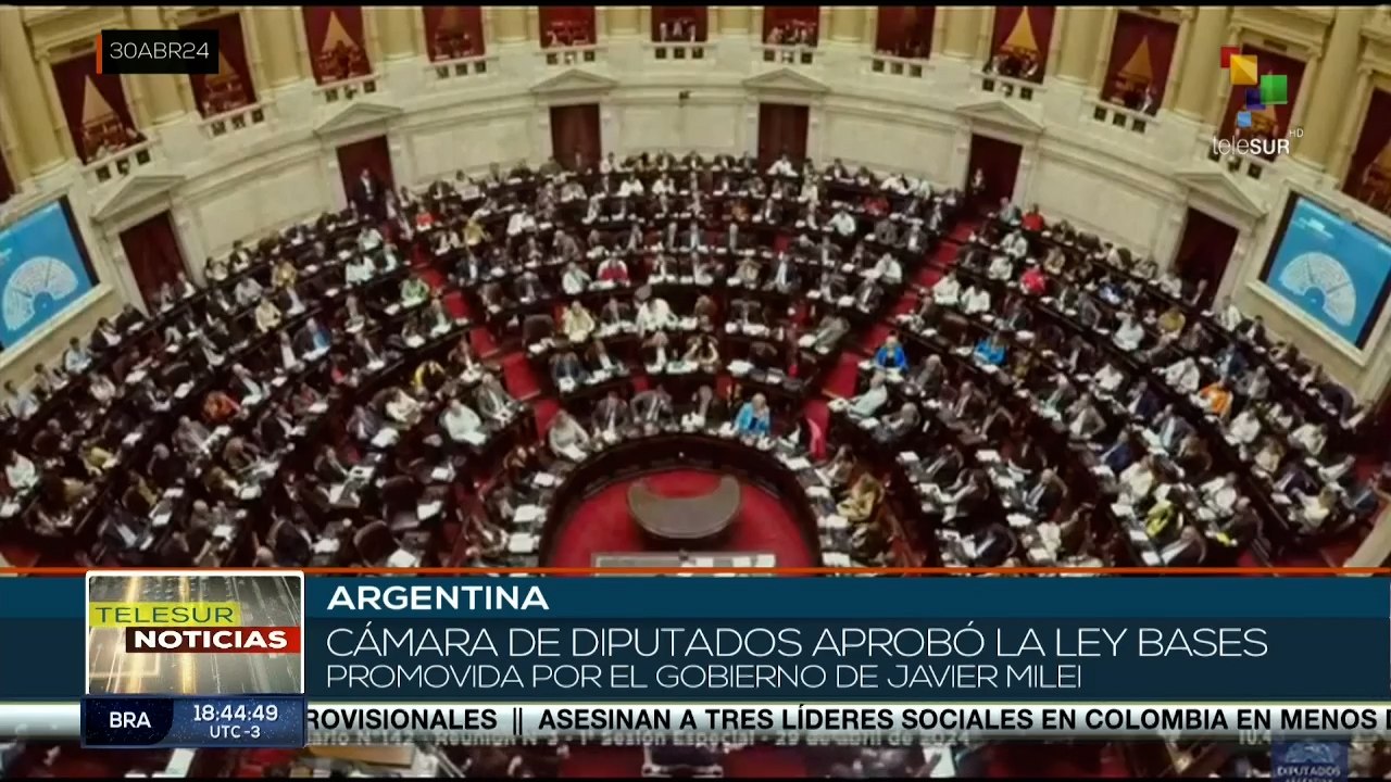 Cámara De Diputados De Argentina Aprobó La Ley Bases Con 142 Votos A