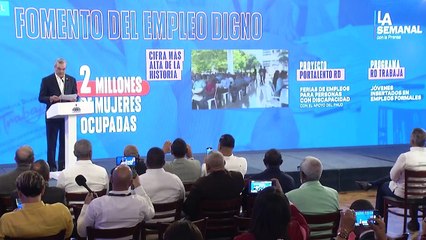 Abinader dice gobierno ha recuperado y creado más de 657 mil empleos nuevos hasta la fecha