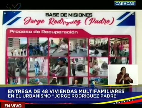 Vpdta. Delcy Rodríguez entrega 48 viviendas en el Urb. Jorge Rodríguez Padre de la pqa. Antímano