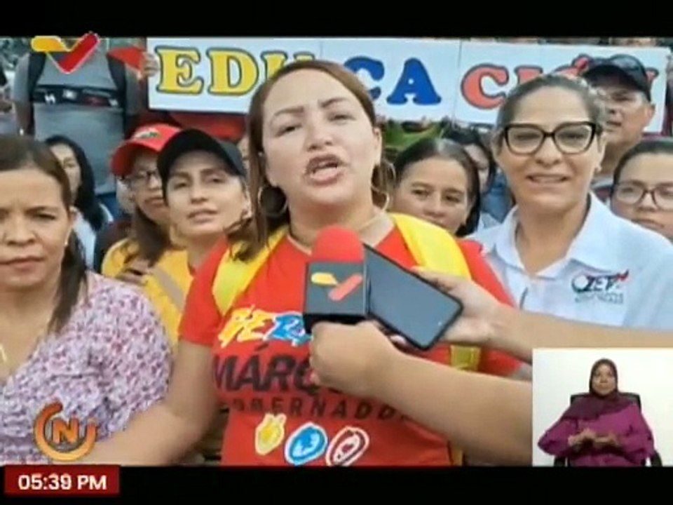 Trujillo | Educadores y obreros del municipio Valera respaldan al Jefe de Estado Nicolás Maduro