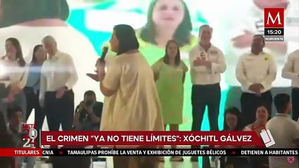 Xóchitl Gálvez lamentó que el crimen ya no tenga límites
