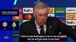 Ancelotti certain Bellingham 'will get back to his best'
