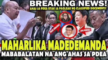 Bistado! AHAS sa PDEA utak sa pagleak ng Classified documents! Maharlika made-DEMANDA!