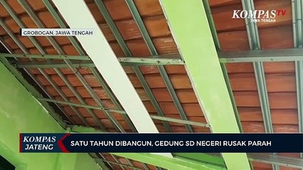 Satu Tahun Dibangun, Gedung SD Negeri Rusak Parah