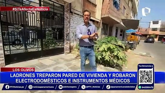 Los Olivos: delincuentes ingresan a vivienda y roban enorme televisor