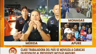 Mérida | Trabajadores de la clase obrera del país se moviliza a Caracas en respaldo al Pdte. Maduro