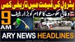 ARY News 9 AM Headlines | 1st May 2024 | Govt slashes Petrol, Diesel prices