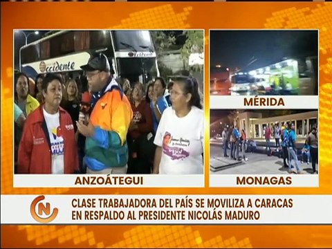 Anzoátegui | Mujeres de la clase obrera se despliegan a Caracas en respaldo al Pdte. Nicolás Maduro