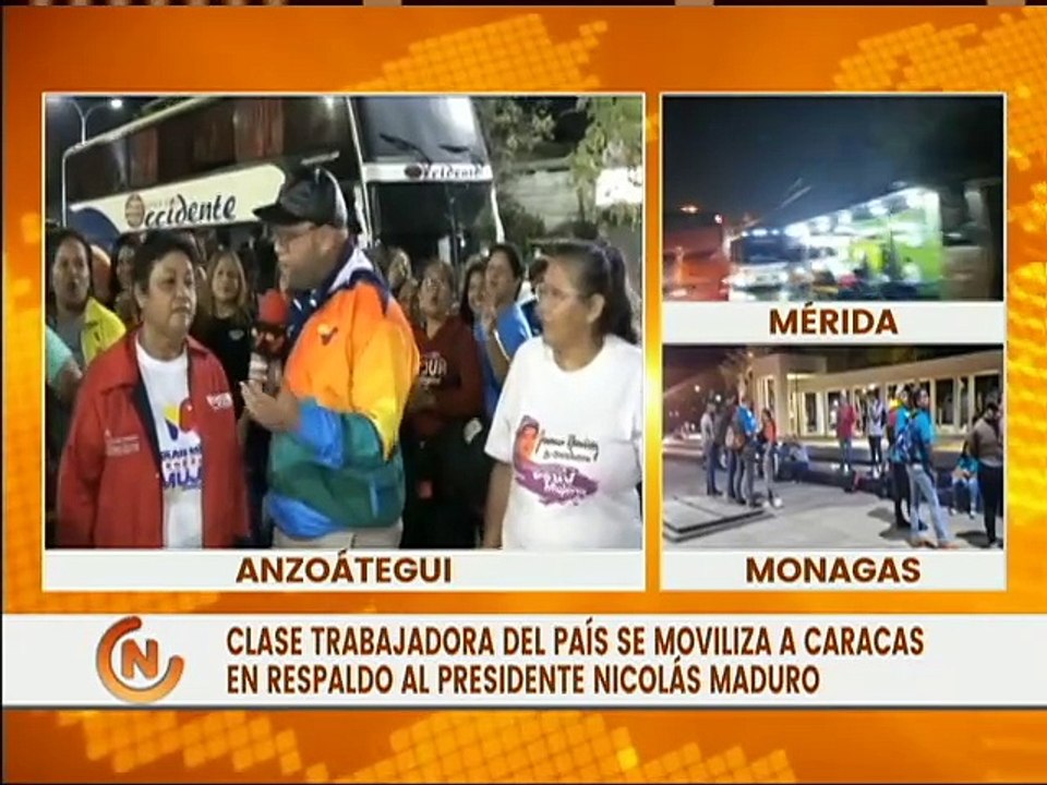 Anzoátegui | Mujeres de la clase obrera  se despliegan a Caracas en respaldo al Pdte. Nicolás Maduro