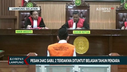 Pesan 24kg Sabu, 2 Terdakwa Dituntut Belasan Tahun Penjara