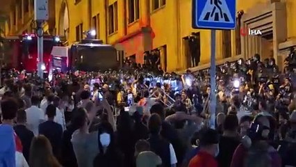 Gürcistan'da "Yabancı Etkinin Şeffaflığı" yasa tasarısı protestosuna polisten sert müdahale