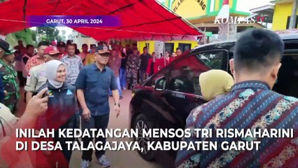 Aksi Mensos Risma Sapa Warga Terdampak Bencana Longsor di Garut