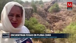 Madre Buscadora descubre crematorio clandestino y fosas en la CdMx