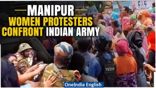 Manipur Violence: Women Protesters Stop Indian Army Convoy | Detention of 11 Miscreants | Oneindia